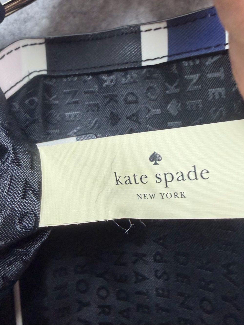 Kate Spade New York Patterson Drive Striped Crossbody Bag Blue Pink Navy White - Picture 10 of 15